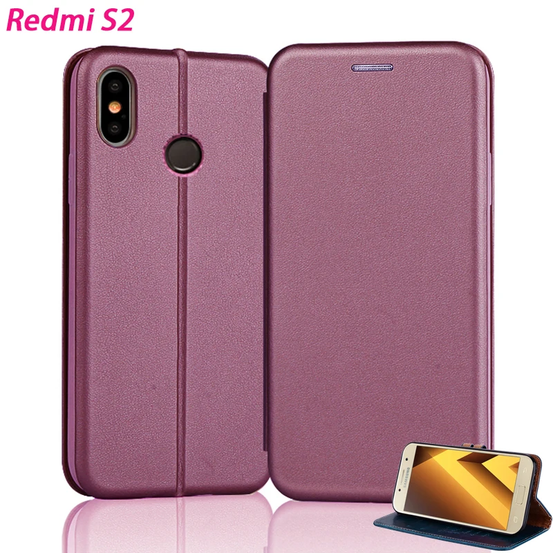 

YonLinTan leather case For Xiomi xiaomi Redmi S2 S 2 Flip 5.99" phone back coque cover wallet book Card Magnetic cases 360