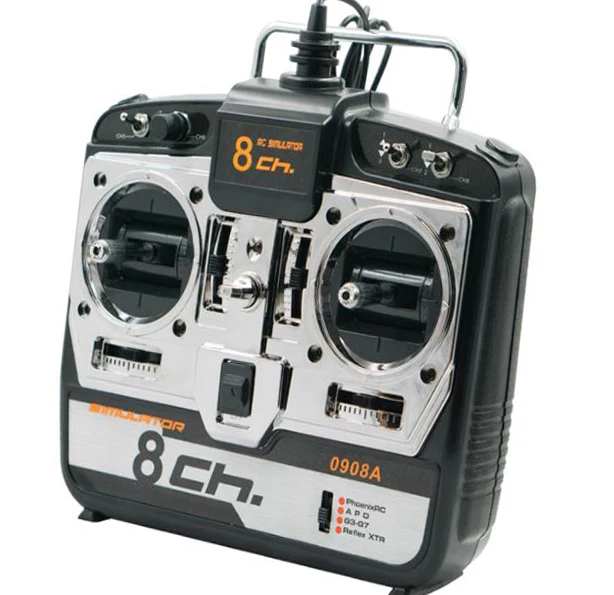 Real Simulator  8CH RC Flight With Program Support G7 Phoenix 5.0 XTR Remote Control Helicopter Drone (Mode2) 2