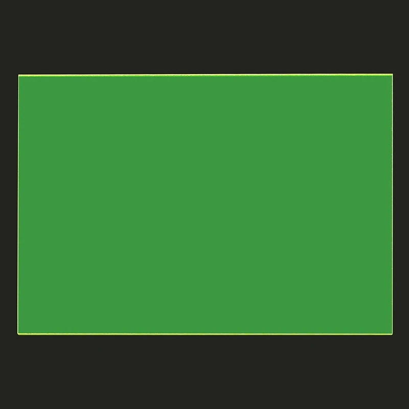 Прозрачная зеленая пластиковая акриловая доска из плексигласа пластина