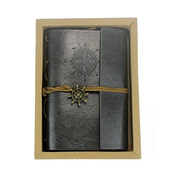 

PPYY NEW -Retro Vintage Leather Bound Blank Pages Journal Diary Notepad Notebook