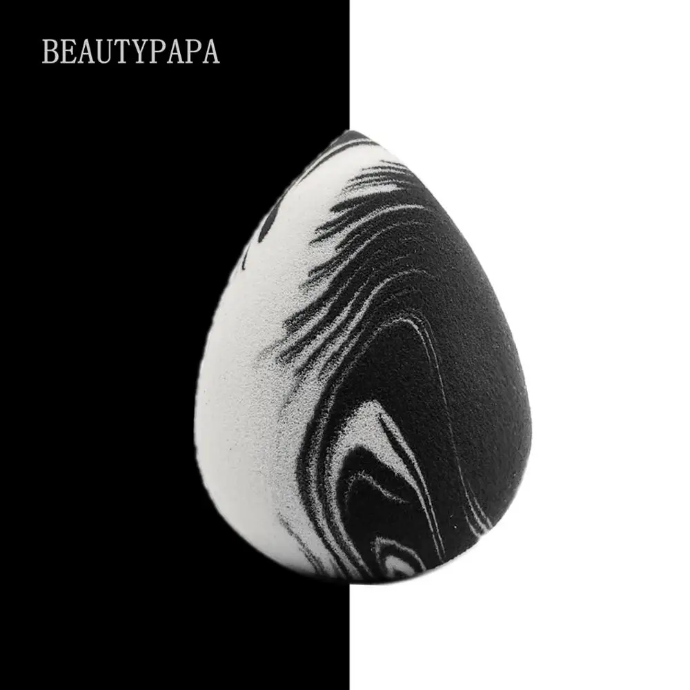 

Beautypapa Ink color Swirl Makeup Sponge Quality Mixed Color Cosmetic Puff For Liquid Foundation Smooth No smell