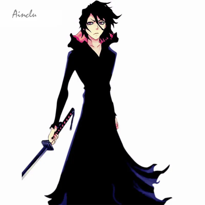 Ainclu Бесплатная доставка Bleach Tensa Zangetsu карнавальный костюм черный мужской на
