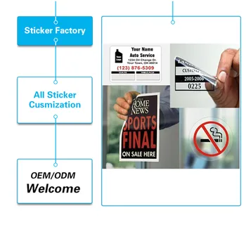 

UV protected OUTDOOR DURABLE waterproof PVC VINYL Custom car window sticker