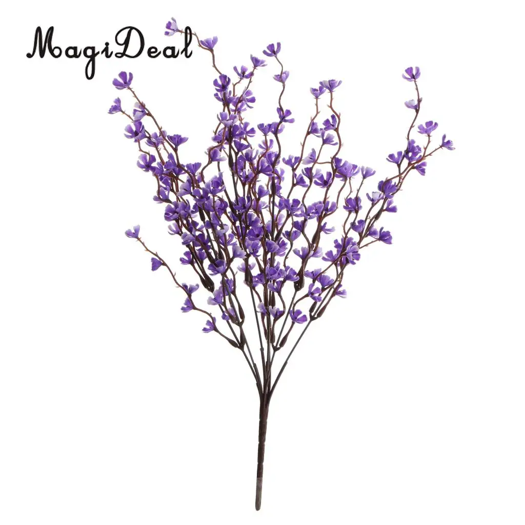 7 Forks Artificial Plum Blossom Branch Simulation Plastic Flower Branches Bouquets DIY Home Wedding Party Decor Art