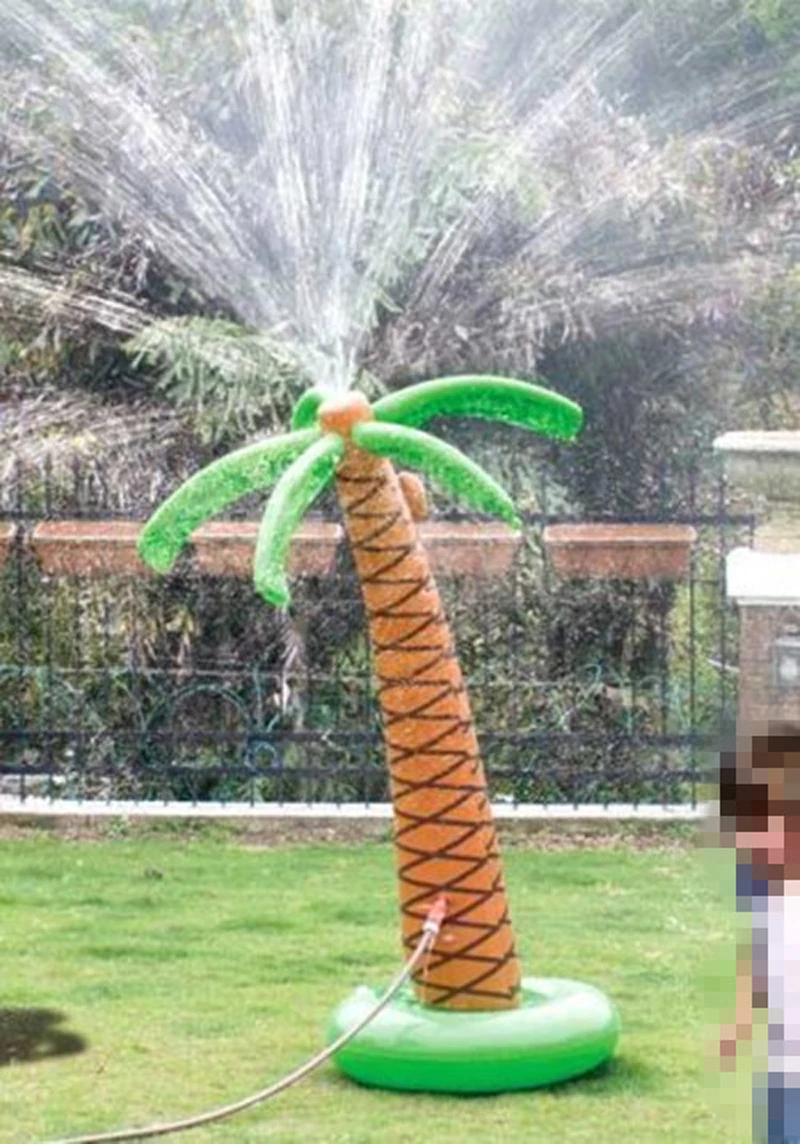 

160CM Inflatable Coconut Palm Tree Pool Float Inflatable Water Sprinkle Shower Pool Toys Childern Pool Party Games Boia Piscina