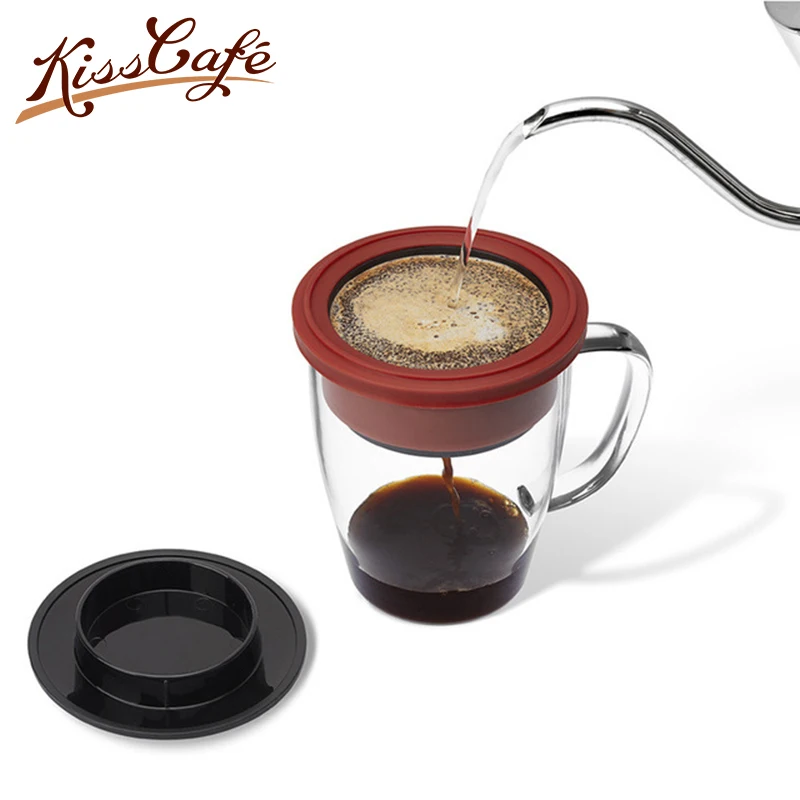 350ml Mini Drip Hand washed Coffee Cup Drip type Stainless Steel Glass