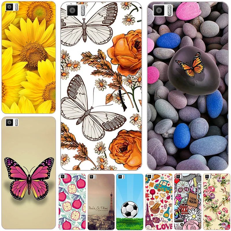 

Soft Silicon TPU Phone Cover Case for BQ Aquaris M5.5 M 5.5 Cases Printed Back Shell Protector Funda Capa Colorful Flower Bag