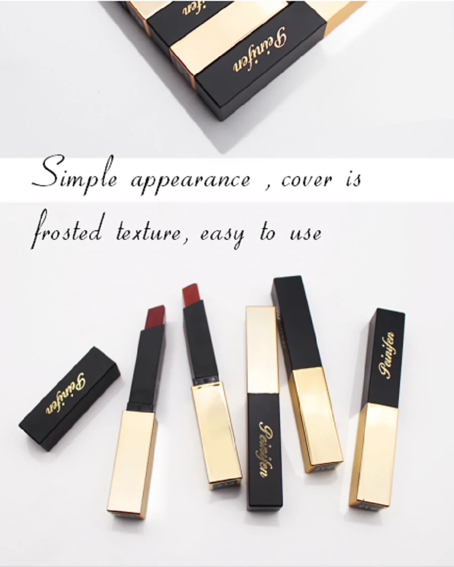 Matte Lipstick professional Lips Makeup Long-lasting Waterproof Lipstick Red Nude Chili moisturizing lipstick moisturizing P8542
