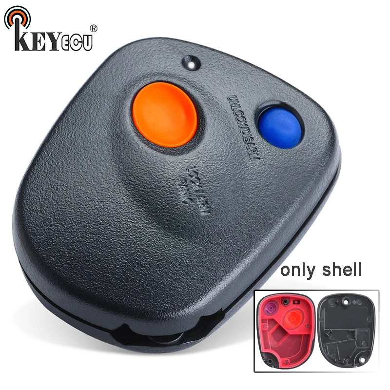 

Keyecu 1x/ 2x for Subaru Legacy Impreza Outback Replacement 2 Button Remote Key Shell Case Fob 1999 2000 2001 2002 2003 2004