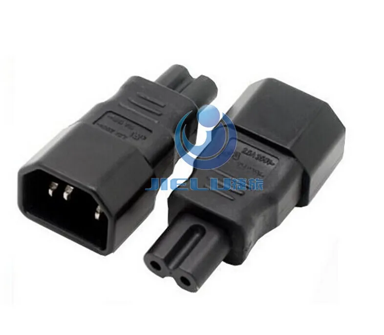 

Free shipping AC adapter convert IEC C14 to C7 power adapter C14/C7 IEC C7 to C14 plug adapter IEC Female to Male #WPT604