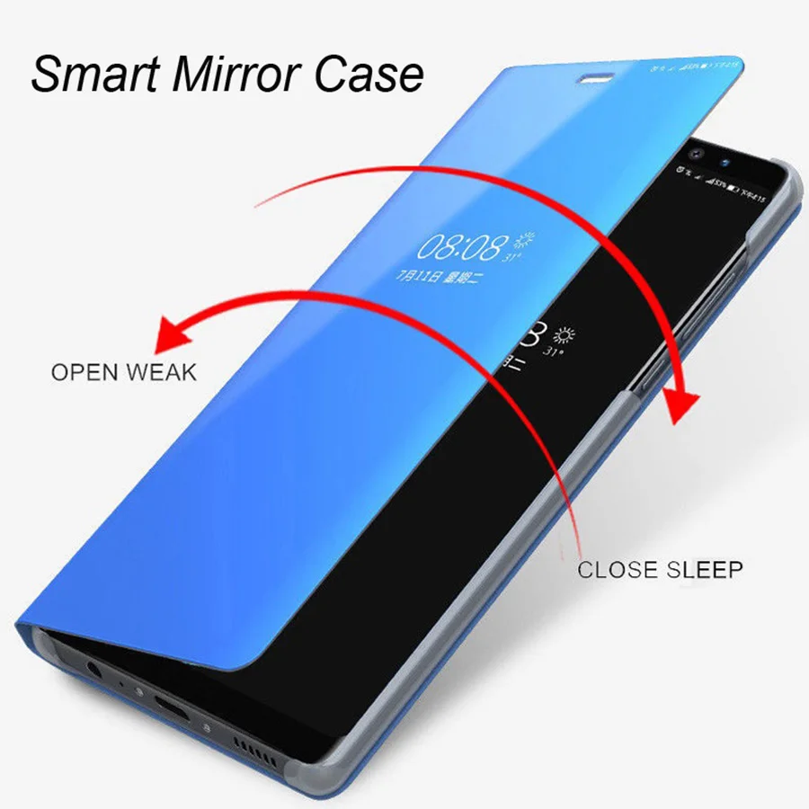 Mirror-Smart-Case-For-Huawei-P20-Pro-Mate-20-Lite-P10-P9-P-Smart-Nova-3