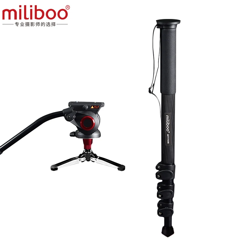 Miliboo MTT705B Портативный штатив из углеродного волокна и монопод для