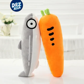 

Creative plush toy salmon carp Cypress pillow sleep shark long pillow Carrot plush plant toys