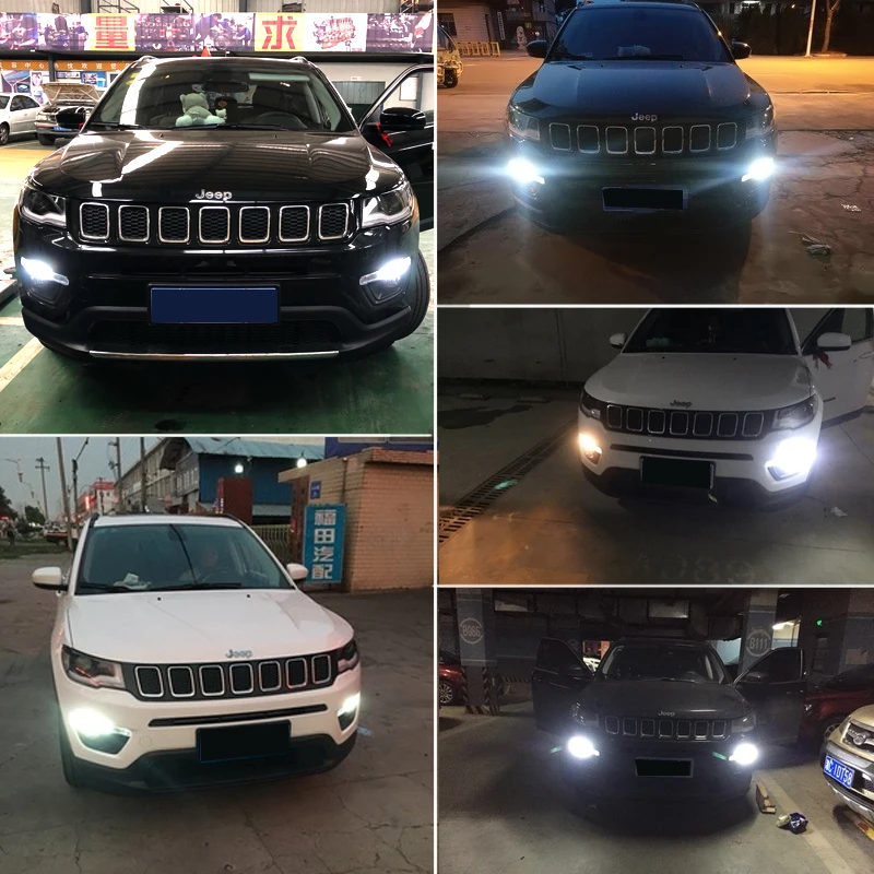 CANBUS H16 5202 PS19W светодиодный лампы для Jeep Compass DRL дневные ходовые огни