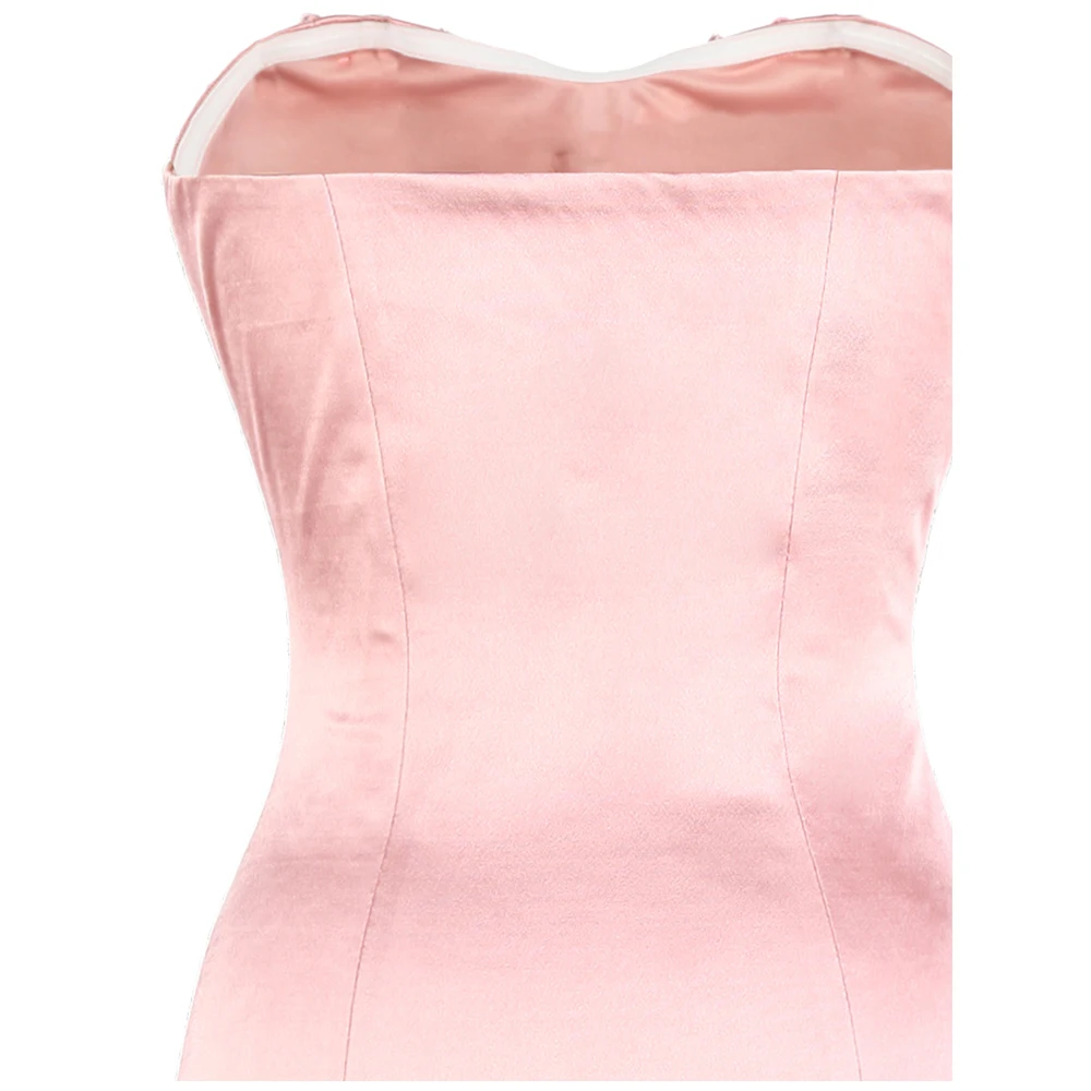 Женское вечернее платье Angel fashions длинное формальное без бретелек с бусинами и