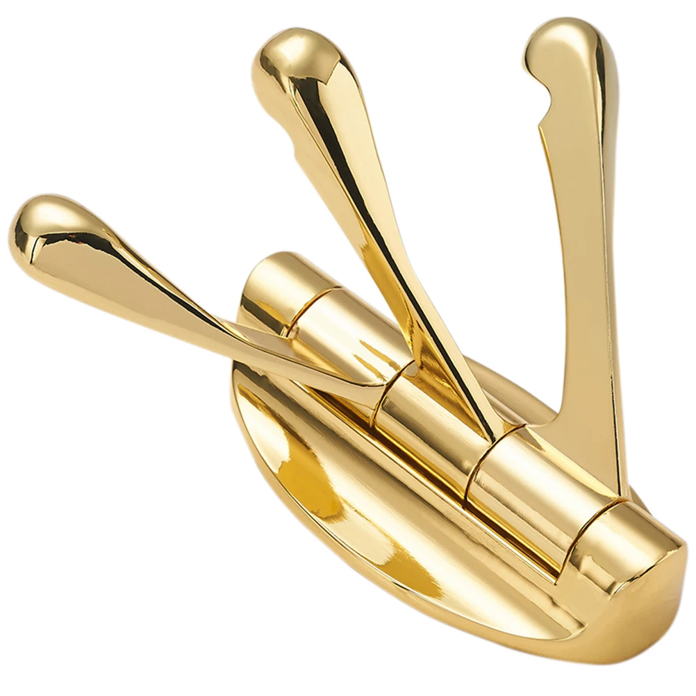 

Swivel Coat Hook Folding Solid Metal Heavy Duty Swing Arm Triple Hook Wall Mounted Hanger for Bathroom Kitchen Bedroom