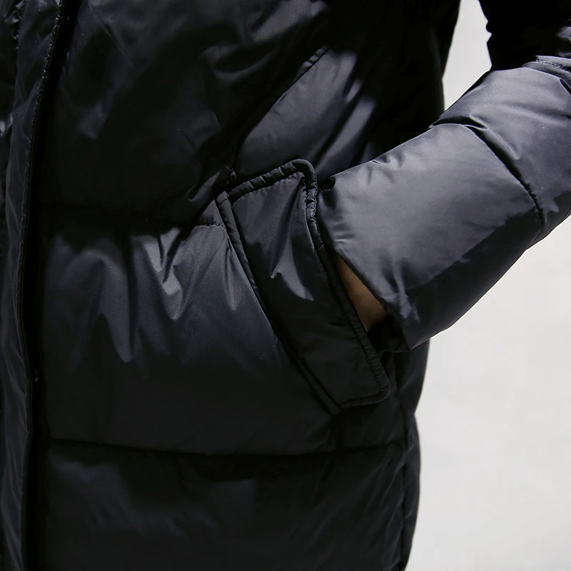 2018 New European Women's Down Jacket Female Thick Big Fur Collar Hoodie White Down Coat Parka Winter Jacket Women High Quality