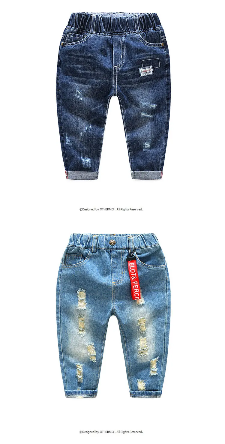 Liakhouskaya/ брендовые модные теплые джинсы для маленьких мальчиков; детские брюки с рисунком; темно-синие дизайнерские детские джинсовые штаны
