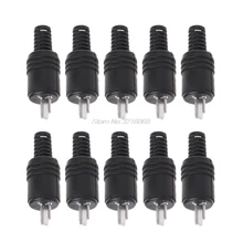 10 Pcs 2 Pin DIN Speaker Plug 2-Pin Plug Hifi Loudspeaker Cable Solder Connector Whosale&Dropship