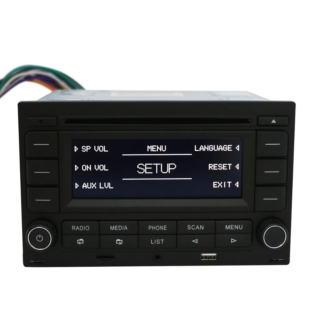 LEMON SHARK Автомагнитола RCN210 CD-плеер USB MP3 AUX Bluetooth 9N 31G 035 185 для VW Golf Jetta MK4 Passat B5 Polo RCN 210