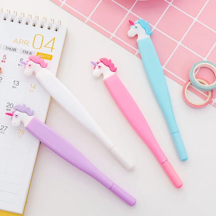 Милый Единорог гелевая ручка в стиле мультфильма рекламный подарок kawaii