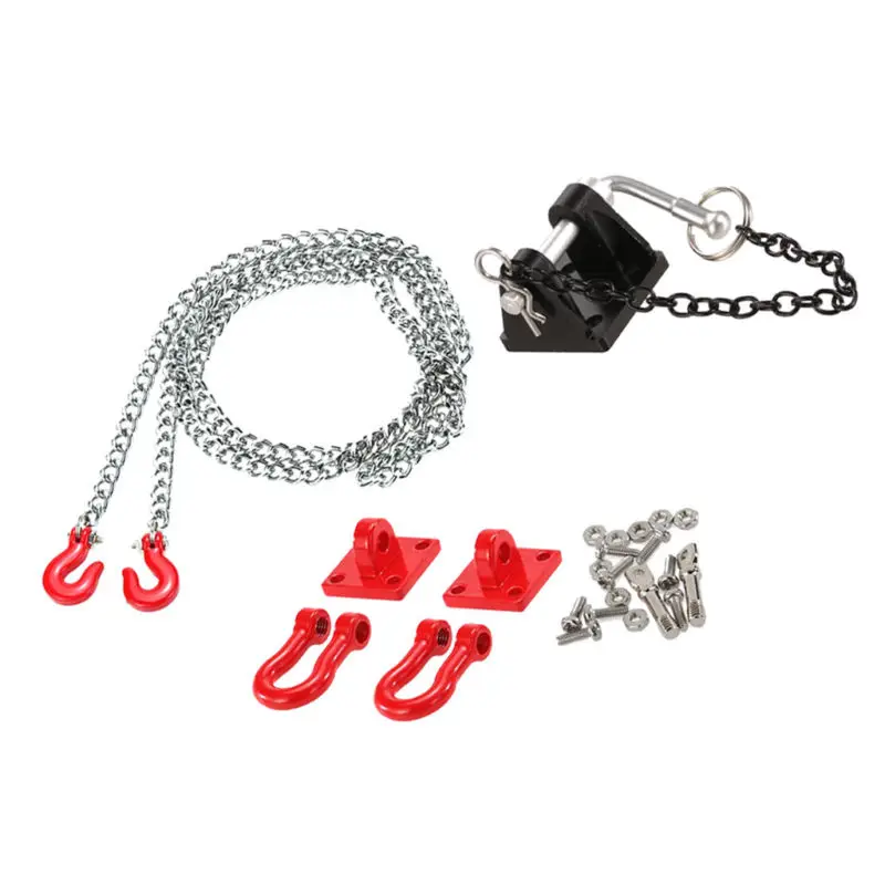 

Metal Tow Shackle Trailer Hook For 1:10 RC SCX10 TRX-4 Rock Crawler Accessory