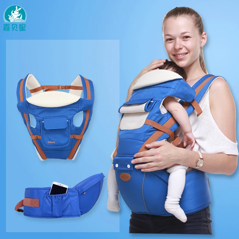 Многофункциональная переноска для детей 0-36 месяцев, всесезонный детский слинг-кенгуру, Детский рюкзак 1602B