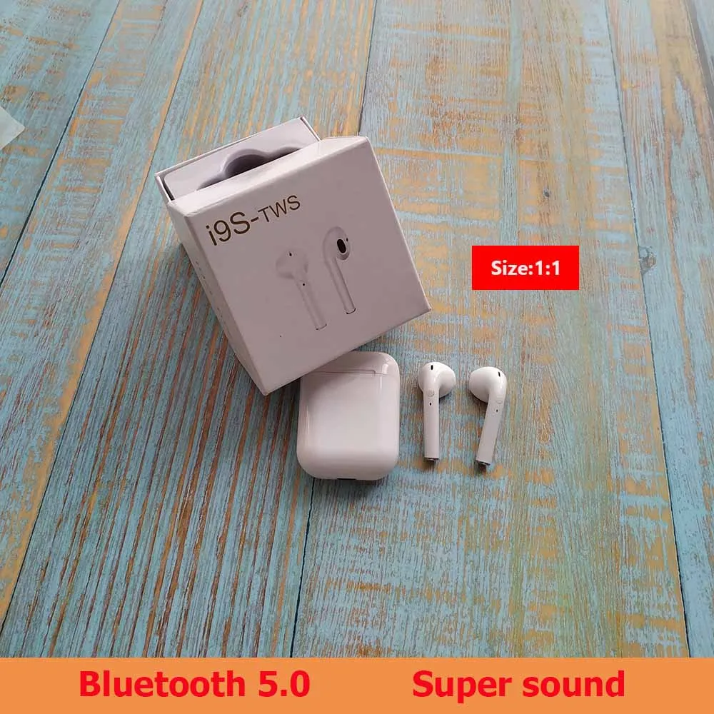 

i9s TWS Bluetooth Earphones True Wireless Earbuds Mini Stereo Music Headsets With Mic Charging Box for Phone