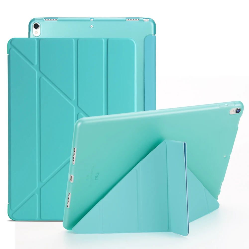 Из искусственной кожи чехол для iPad Pro 10,5 дюймов ультра тонкий Смарт Обложка чехол для iPad Pro 10,5 Air 3 Мягкий силиконовый чехол