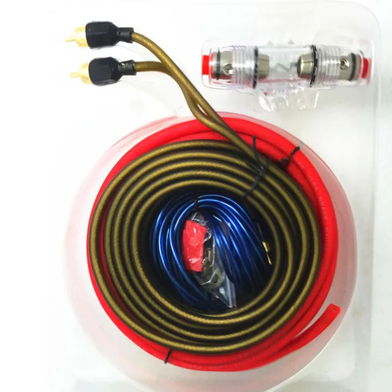 Усилитель установка аудио провода кабель комплект 8GA мощность автомобиля с держателем предохранителя динамик автомобиля мощность сабвуфер с держателем предохранителя