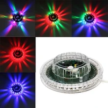 UFO Portable Laser Stage lights 8W rgb 48 leds sound activated Sunflower led lighting wall lamp for KTV DJ Wedding Christmas
