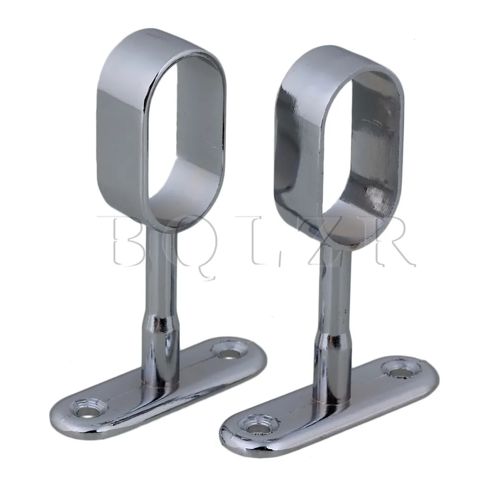 Buy BQLZR 16mm Zinc Alloy Oval Closet Rod Middle