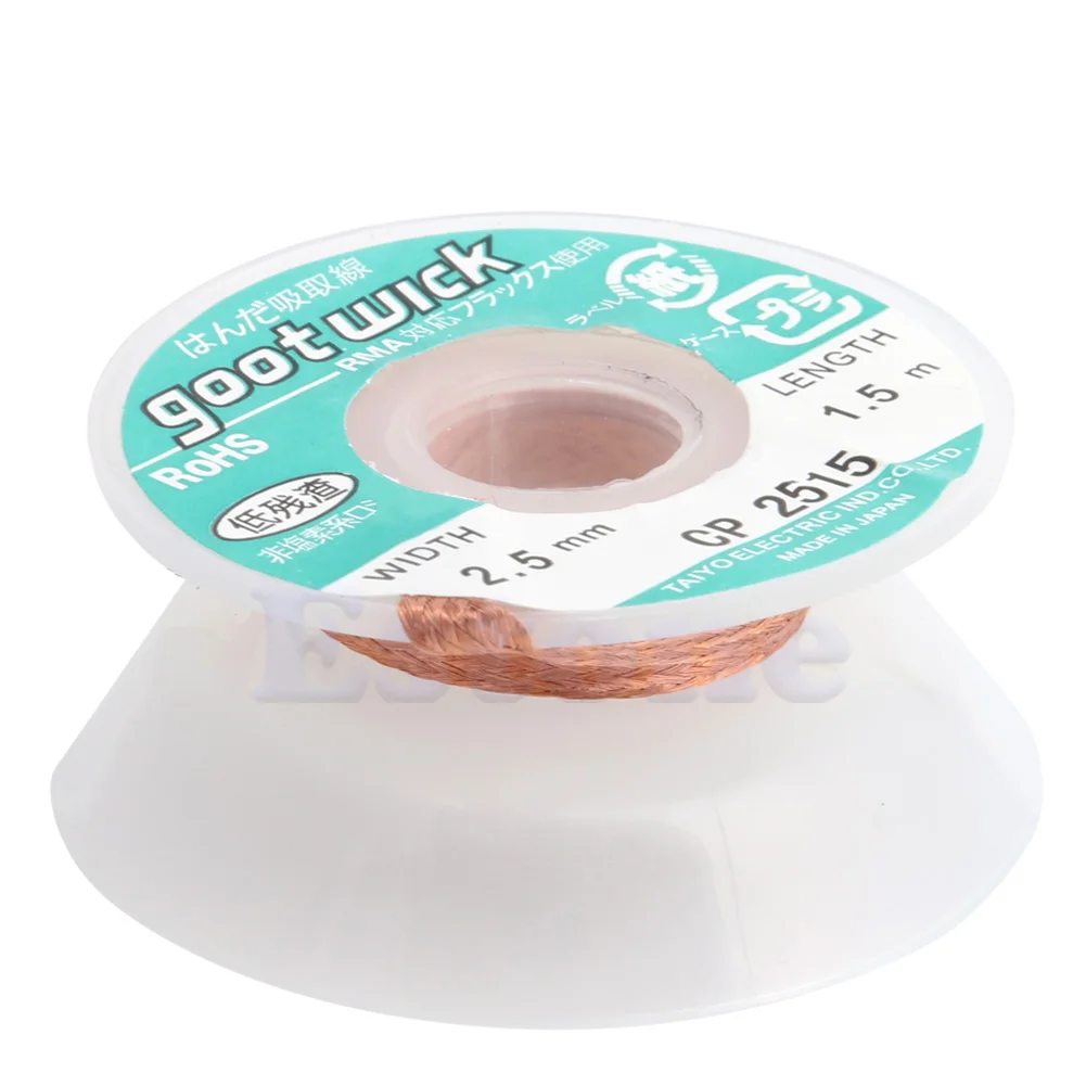 5 ft 1.5mm-3.5mm Desoldering esoldering Braid Solder Remover Wick Cable Wire CP-1515/CP-3515/ CP-3015/CP-2515/CP-2015