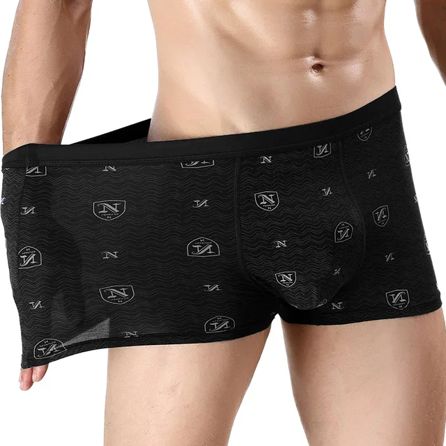 4XL 5XL 6XL Men’s Panties Boxer Homme Lot Printed 4Pcs Modal Comfortable Loose Boxer Homme Boxers Shorts Mens Plus size
