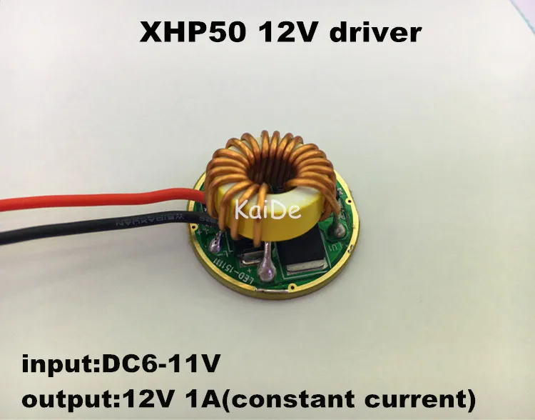 2 шт. cree XHP50 XHP70 12В 5 Вт Режим dia26mm input6-11v output12V 1A постоянного тока светодиодный драйвер фонарика