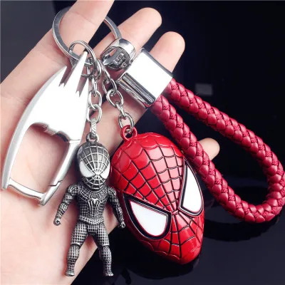 Мстители Marvel Герой Железный человек паук брелок для женщин сумка автомобильный брелок для ключей ювелирные изделия подарок Llavero - Цвет: FB-19