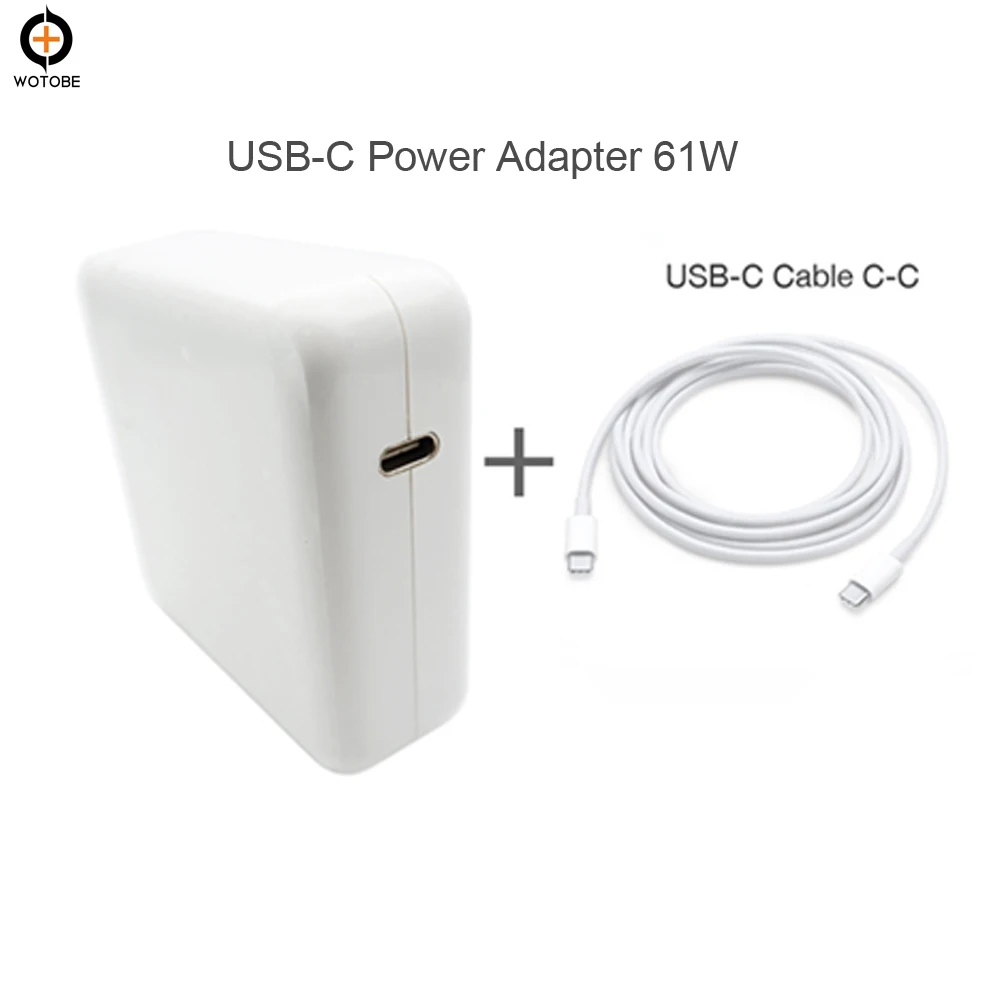 

PD 61W Power adapter with USB C TO "L" "T" MagSaf plugs Cable 45W 60W 85W 1/2 Charge For MacBook Pro Air TYPE C mobile phones