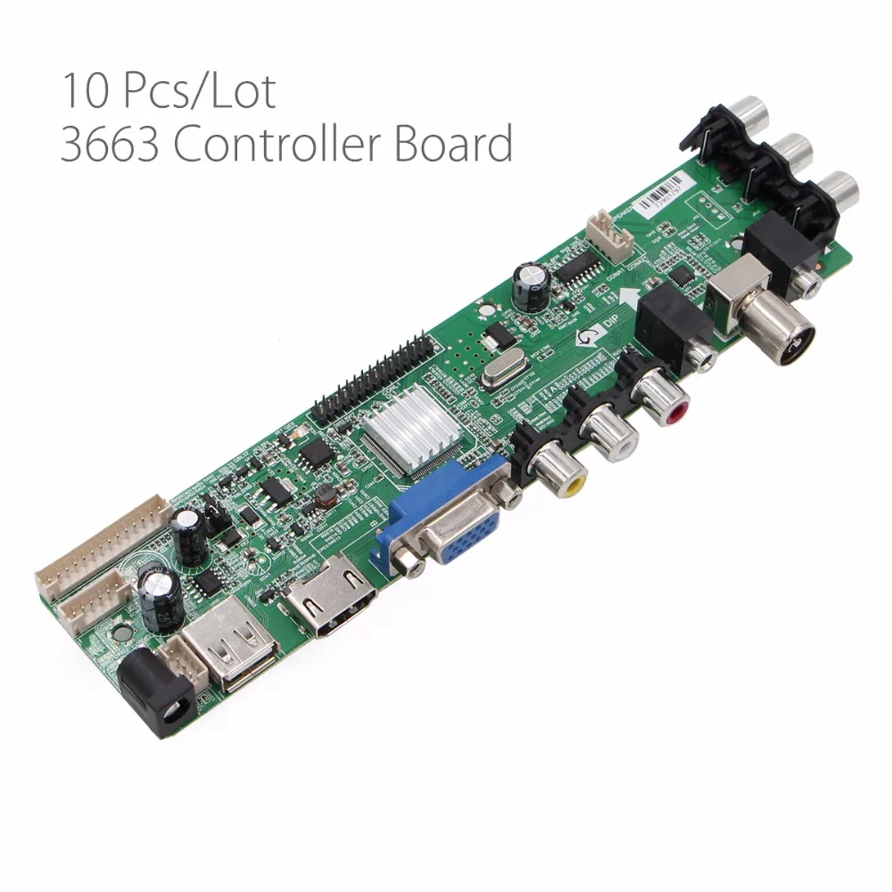 

10Pcs/Lot Wholesale 3663 DS.D3663LUA.A81 Digital Signal DVB-C DVB-T2 DVB-T Universal LCD TV Controller Driver Board ONLY