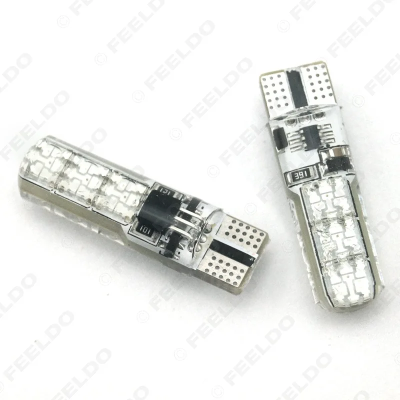RGB T10 5050 6LED с пультом дистанционного управления водонепроницаемый силиконовый