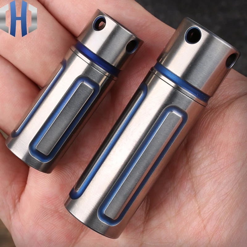 S/L botella de sellado de titanio ultraligero, botella de medicina impermeable, botellas de emergencia al aire libre EDC, herramienta de supervivencia de buena calidad|Herramientas de exterior| - AliExpress
