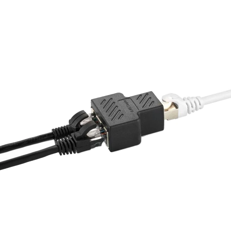 Urijk 1 шт. от до 2 способов RJ45 Женский сплиттер адаптер Разъемы интерфейс Ethernet