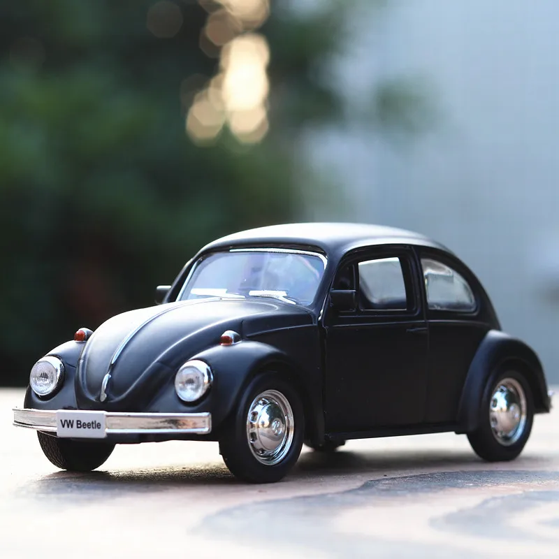 1/36 маленькие DieCasts классические черные Bettle 12 см игрушечные машинки из сплава #