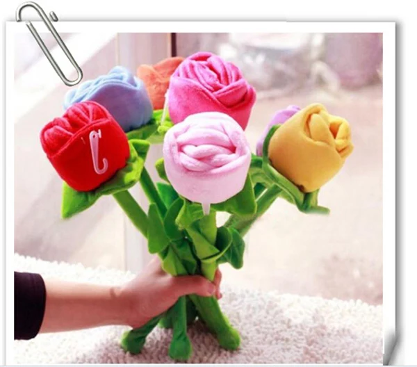 Хлеб плюшевый мультфильм моделирование подсолнух цветок Роза плюшевые игрушки для детей для украшения дома PP Хлопок растение плюшевая игрушка