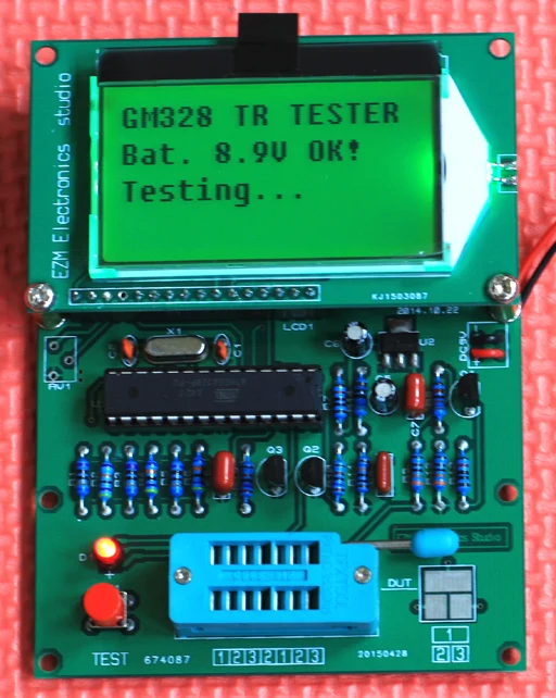 MOS transistor tester Frequency Meter Square wave generator GM328 ESR
