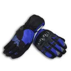 Новая зимняя углеродного волокна мото защита перчатки водонепроницаемый мотоцикл мото перчатки перчатки мотокросс m~XXl