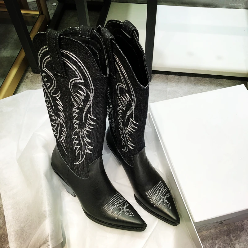 pointed toe motorcycle boots
