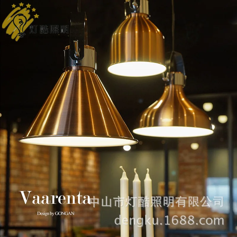 

and contracted bronze chandelier Personality exhibition hall restaurant bar bar three combinations chandelier