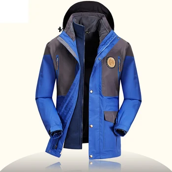 

Brand AFS JEEP Windbreaker Jacket Fleece Liner Detachable Windproof Waterproof Parka Outerwear Winter Thick Overcoat