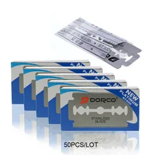 Новые 50 шт. бритвенные лезвия марки из нержавеющей стали Безопасные лезвия для бритв бритвенное лезвие для бритвы для мужчин Lames De Rasoir парикмахерское лезвие