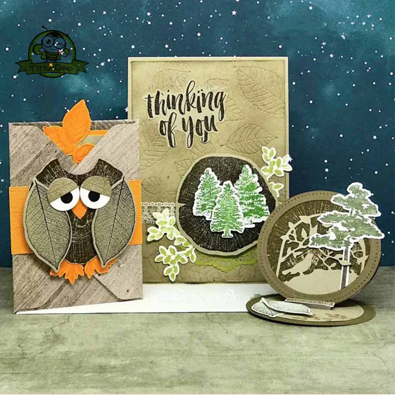 

New Arrival Leaves Trees Dies Metal Cutting Dies and stamps DIY Scrapbooking Album Stencil Die Cut Craft Dies New Dies for 2019